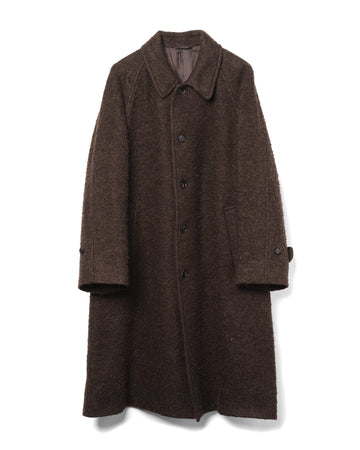 Napping Umbrella Coat Wool Blend Top Brown