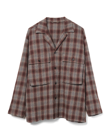 Field Shirt Jacket Alpaca Wool Grey