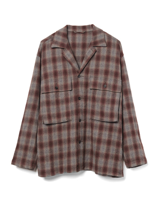 Field Shirt Jacket Alpaca Wool Grey