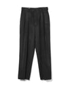 Flannel 2 Pleat Trouser Cashmere Wool Top Charcoal
