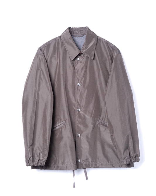 Coach Jacket Poly Silk Blend Stone Grey