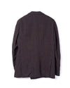 Herringbone Double Breasted Jacket Wool Top Brown