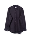 Regular Collar Shirt Cotton Blend Navy