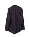 Regular Collar Shirt Cotton Blend Navy