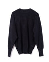 Crew Pullover Cashmere Top Charcoal