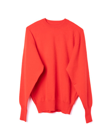 Crew Pullover Cashmere Scarlet