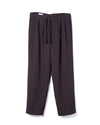 Herringbone Easy Trouser Wool Top Brown