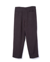 Herringbone Easy Trouser Wool Top Brown