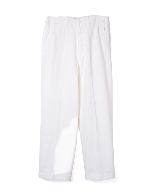 Drill Officer Trouser Cotton Ecru