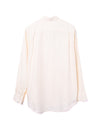 Regular Collar Shirt Cotton Blend Ecru