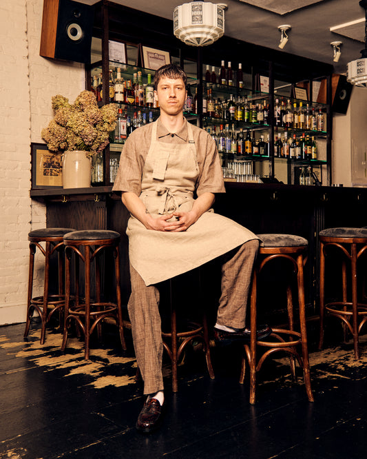 Canasta Trousers Noce Brown Linen Viscose