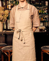 Work Apron Natural Linen Brown