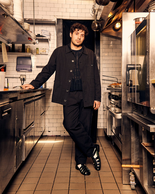 Canasta Trouser Black Cotton Canvas