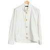 Weekend Blouson White Herringbone Cotton