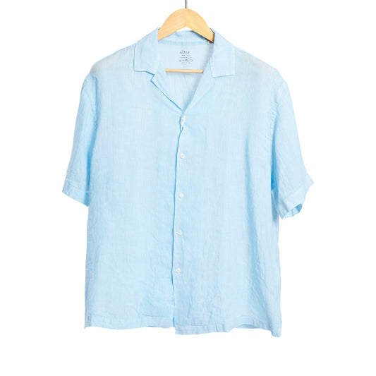 Bart Shirt Linen Blue