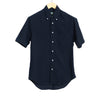 Navy Dyed Seersucker Short Sleeve One Pocket
