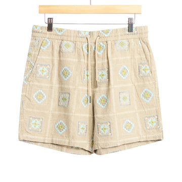 Gregor Short Oatmeal Linen Blend