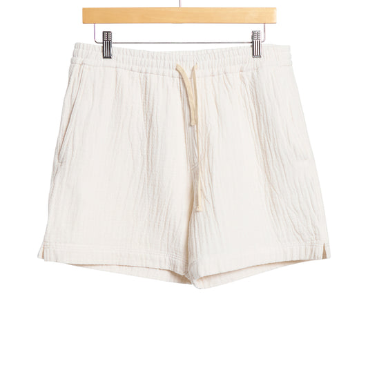 Warren Shorts Off White Cotton Blend