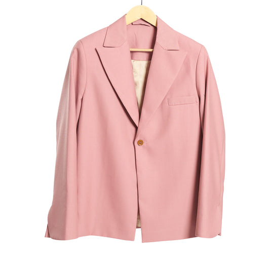 Power Blazer Rose Pink Poly Blend