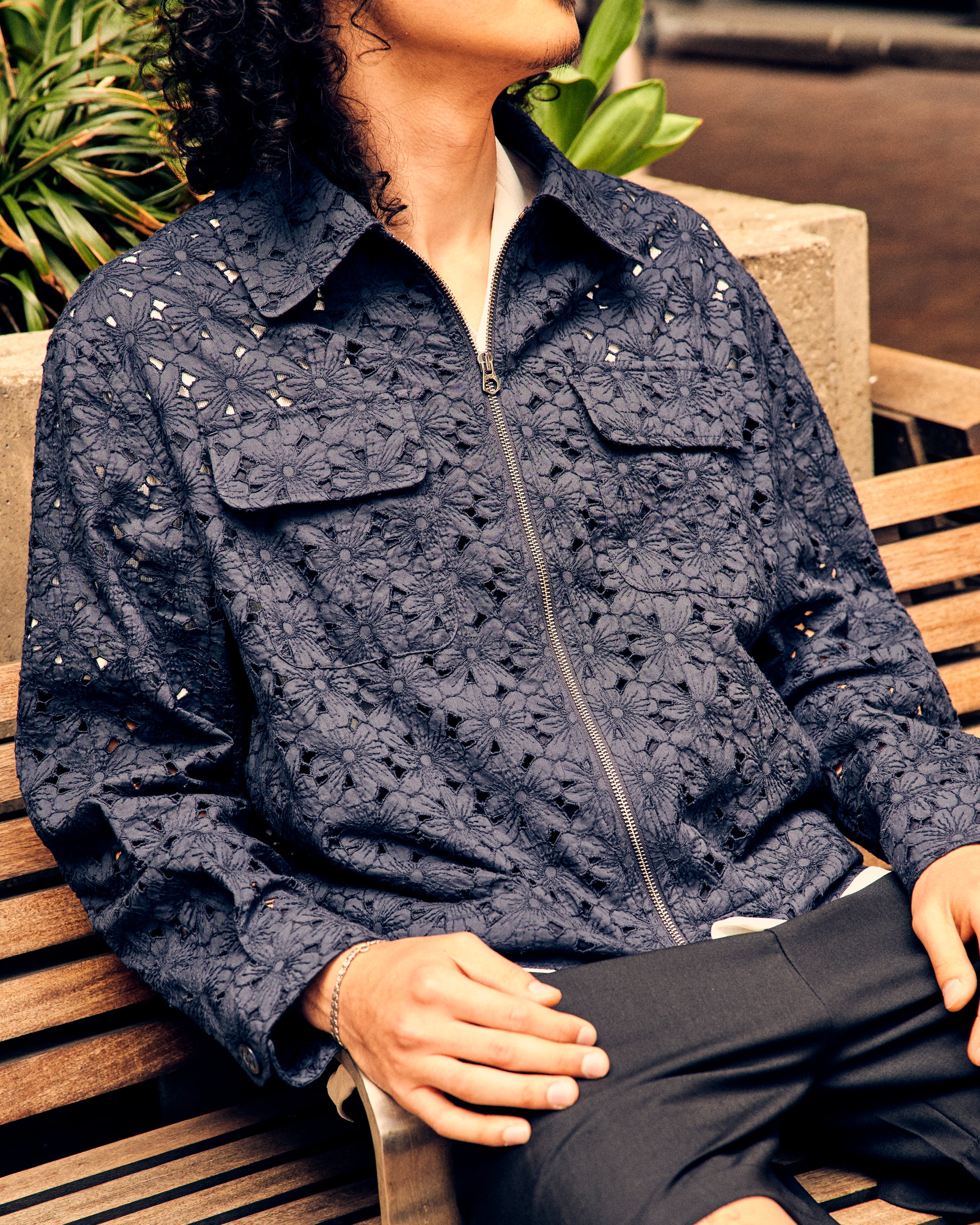【CUEVA×CMMN SWDN】半袖シャツ Dexter Navy Shirt Japanese Cloth – Cueva