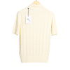 Short Sleeve Knitted Polo Panna