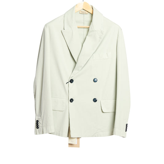 Rissante Double Breasted Jacket Twill Glass