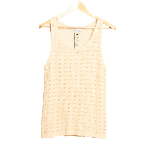 Cray Crochet Tank Cotton Ecru