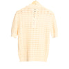 Curt Lace Polo Shirt Cotton Ecru