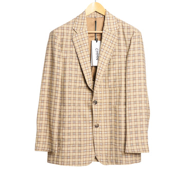 Troy Single Breasted Blazer Brown Check