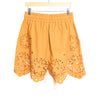 Jamie Drawstring Short Floral Broderie Anglais Orange