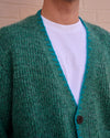 Cueva x Doppiaa FW24 Collaboration Cardigan Verde Marcio