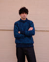 Cueva x Doppiaa FW24 Collaboration Turtle Neck Royal Blue Black