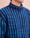 Cueva x Doppiaa FW24 Collaboration Turtle Neck Royal Blue Black