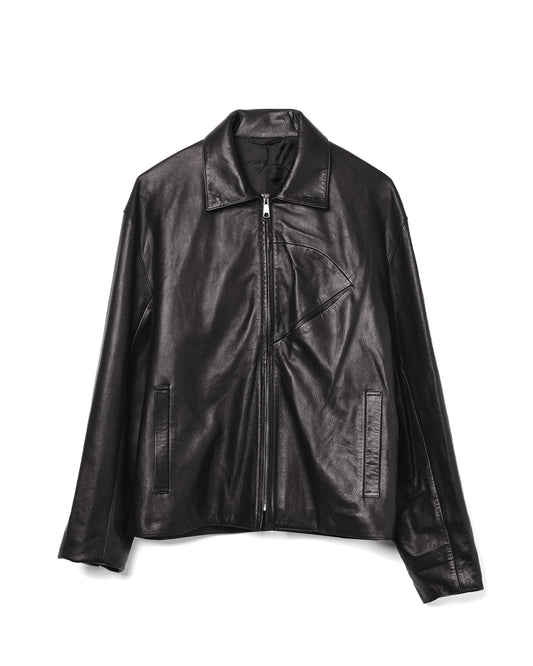 Zip Jacket Steerhide Leather Black
