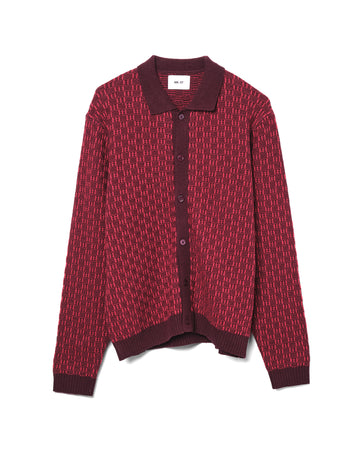 Thor Polo Cardigan Wool Blend Winetasting