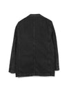 Denim Herringbone Blazer Washed Black