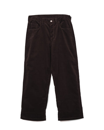 Wide Leg Trouser Corduroy Dark Brown