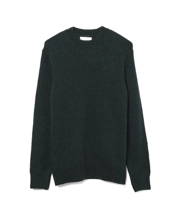 Lee Crew Neck Knit Wool Blend Bottle Green