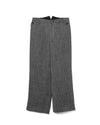 Tailored Trouser Wool Herringbone Grey