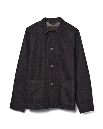 Aiko Jacket Cotton Dark Brown Melange