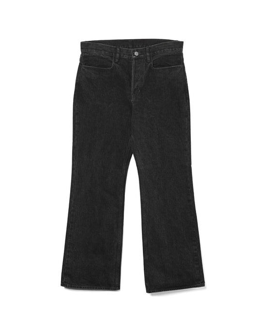 Bootcut Denim Herringbone Washed Black