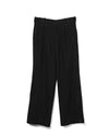 Pleated Tailored Trouser Wool Black