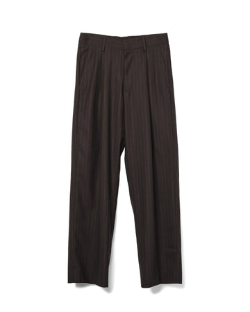 Kay Trouser Wool Blend Brown Stripe