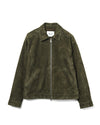 Petrus Jacket Suede Shadow Moss