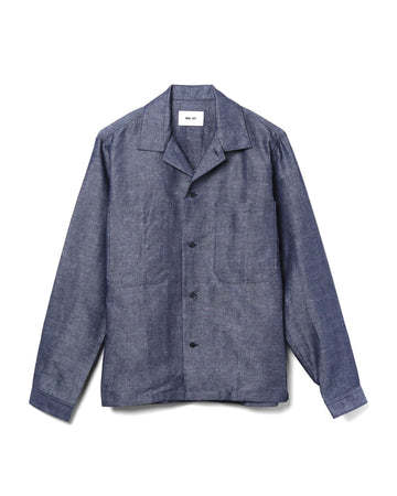 Rob Shirt Cotton Blend Raw Indigo