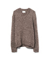 Flint V Neck Knit Wool Blend Deep Truffle