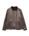 Reversible Blouson Waxed Cotton Corduroy Brown