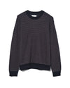 Russell Crew Neck Knit Cotton Blend Navy Multi