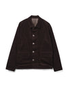 Reversible Blouson Waxed Cotton Corduroy Brown
