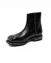 Engine Boot Deep Black Leather